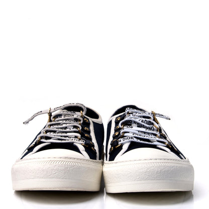 Christian Dior Canvas Walk'N'Dior Low Top Sneakers 40 Black 2 of 7
