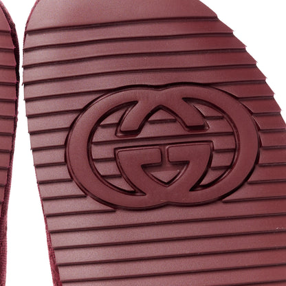 Gucci GG Supreme Monogram Womens Horsebit Slippers 39 Rosso Ancora 7 of 10
