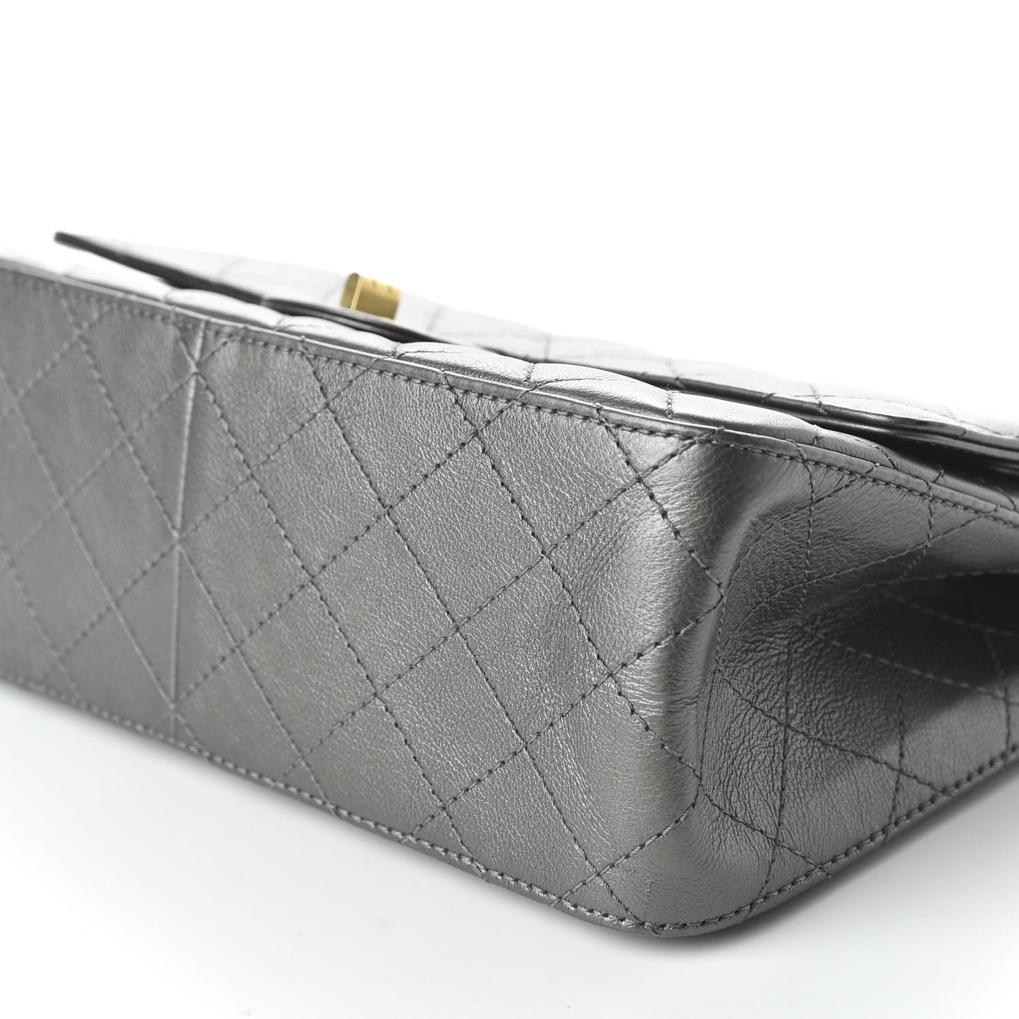 Metallic Calfskin Quilted 2.55 Reissue 226 Flap Charcoal