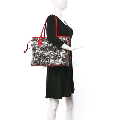 MCM Visetos Medium Liz Reversible Shopper Tote Ruby Red 2 of 22