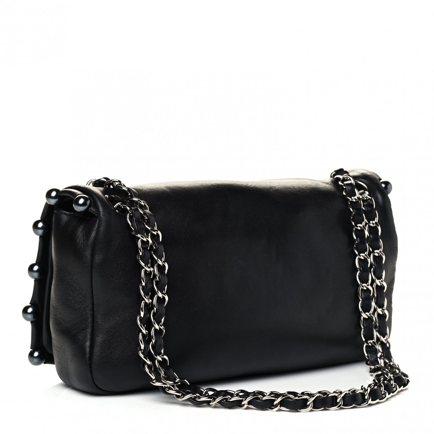 Chanel Lambskin Pearl Obsession Flap Black 2 of 4