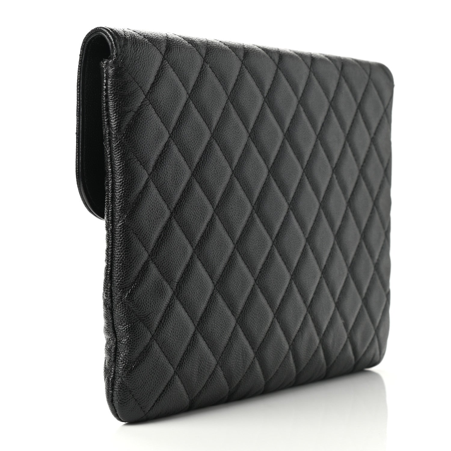 Chanel Caviar Quilted Medium Golden Class Pouch Black 3 of 9