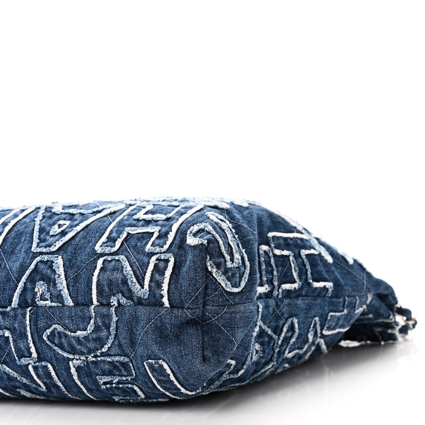 Denim Patchwork Logo 22 Blue