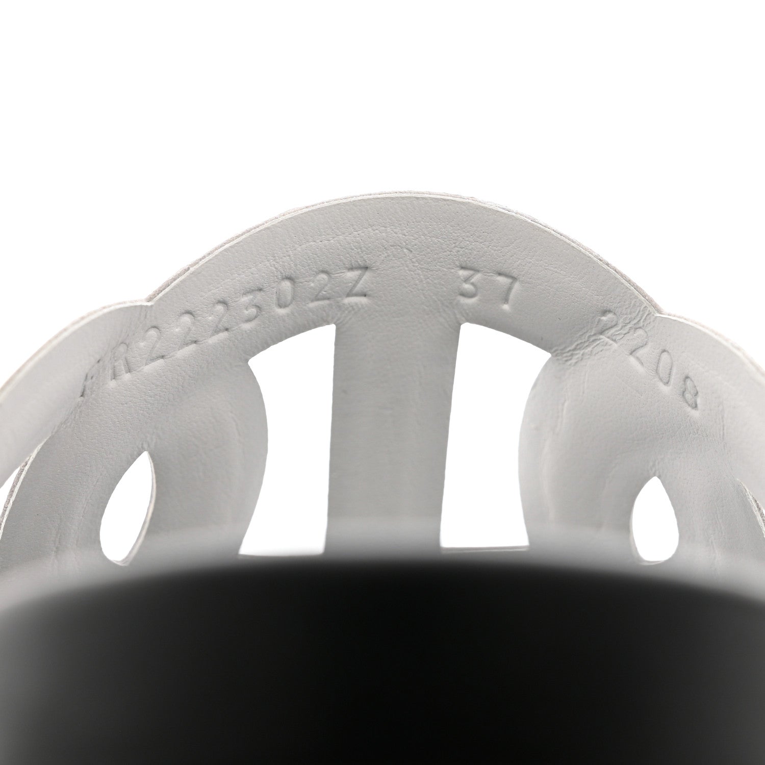 Hermes Nappa Womens Extra Sandals 37 White 7 of 9