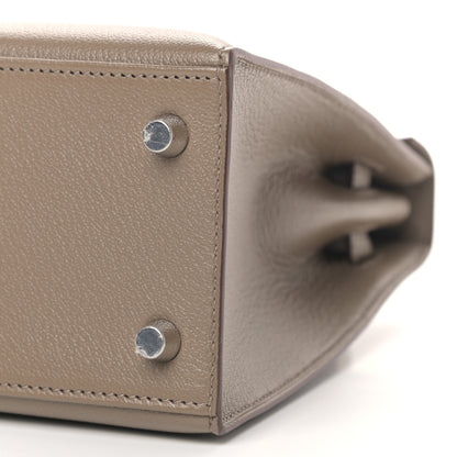 Hermes Chevre Mysore Horseshoe Kelly Sellier 25 Etoupe 9 of 10