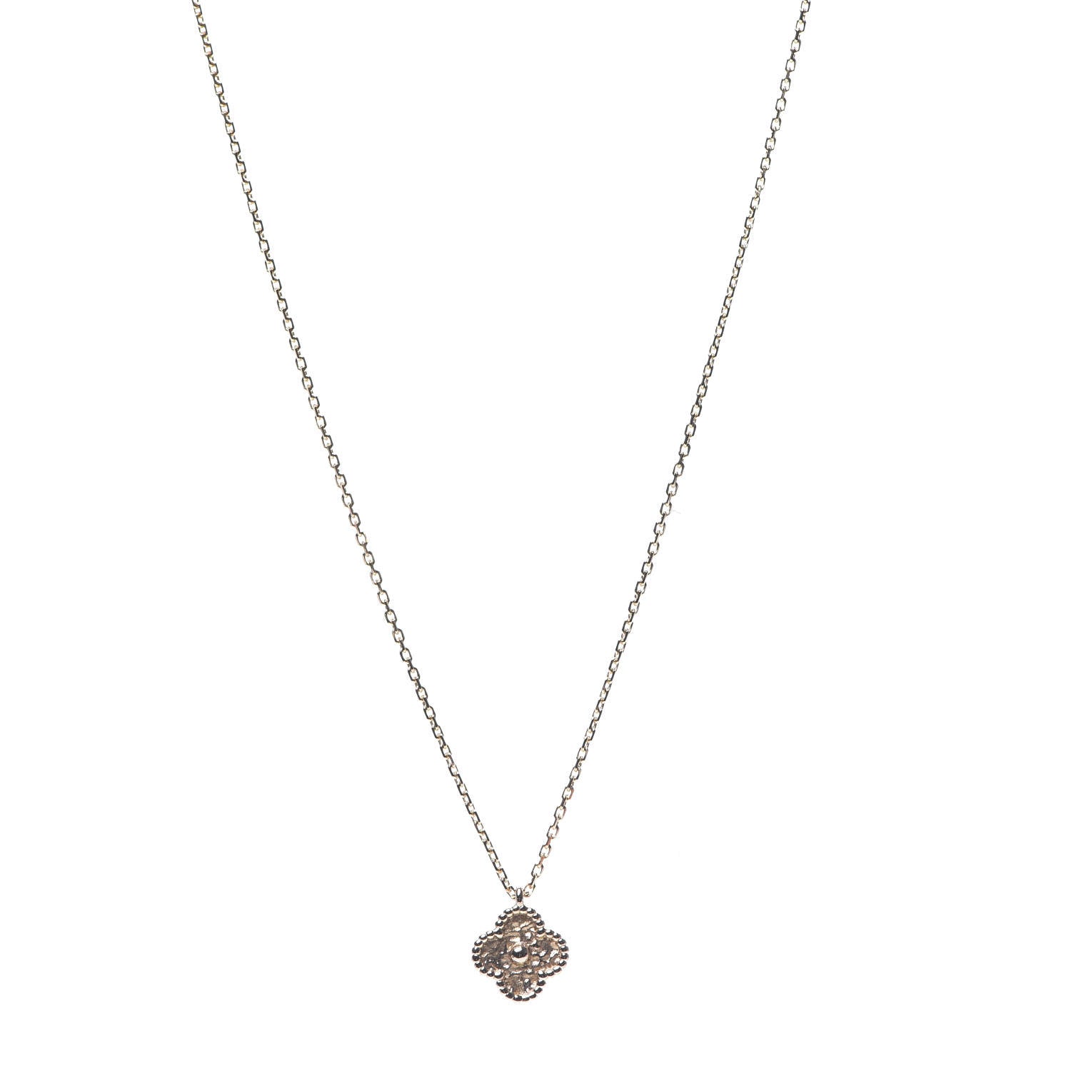 Van Cleef & Arpels 18K Rose Gold Sweet Alhambra Pendant Necklace 1 of 8