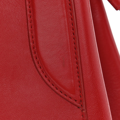 Lanvin Smooth Calfskin Mini Trapeze Red Lipstick 12 of 12