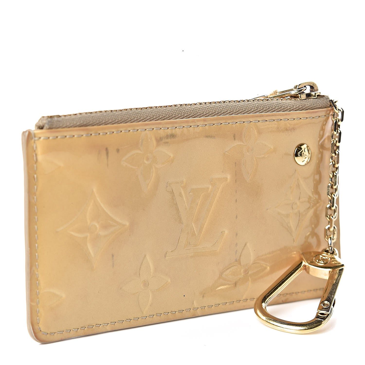 Louis Vuitton Vernis Key Pouch Perle 3 of 6