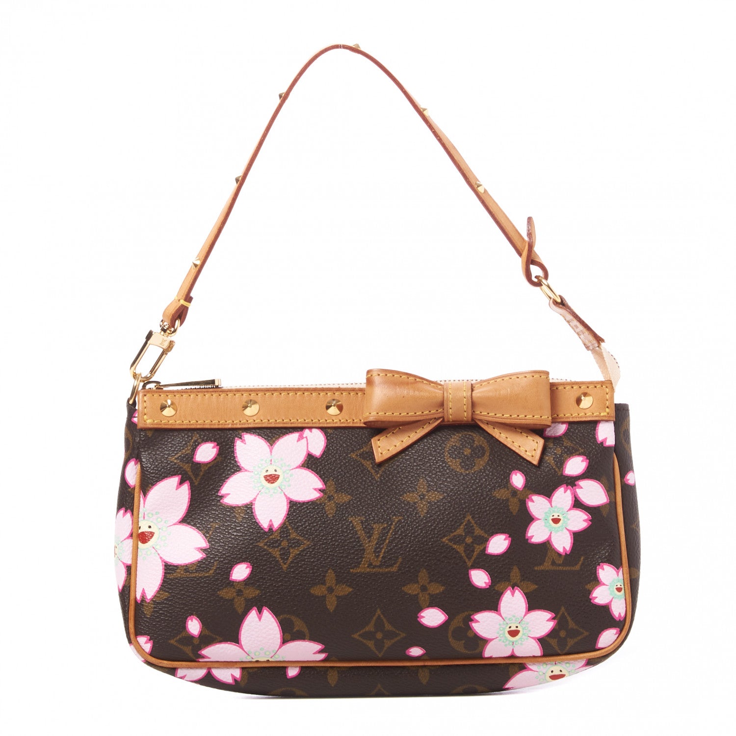 Louis Vuitton Monogram Cherry Blossom Pochette Accessories Brown 1 of 7