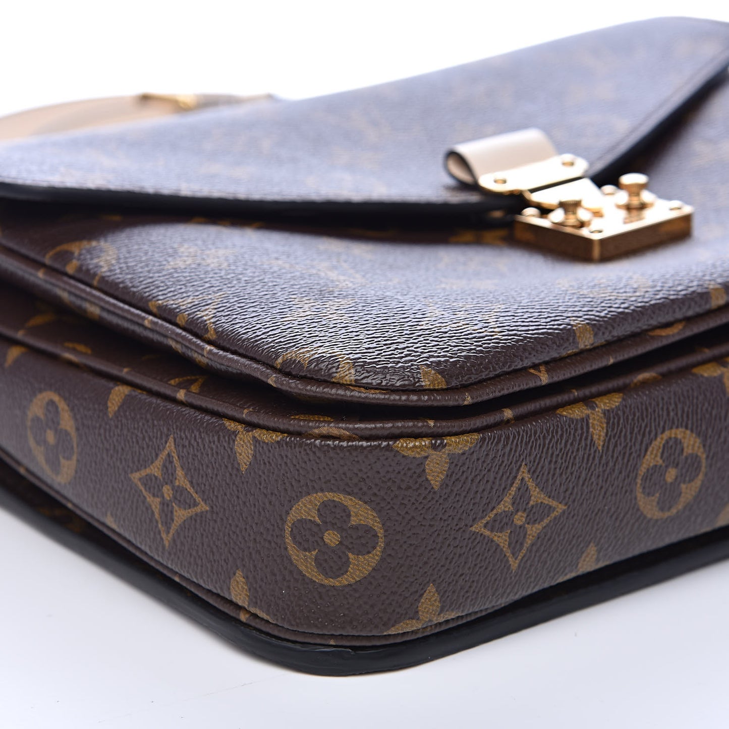 Monogram Braided Pochette Metis Creme Beige
