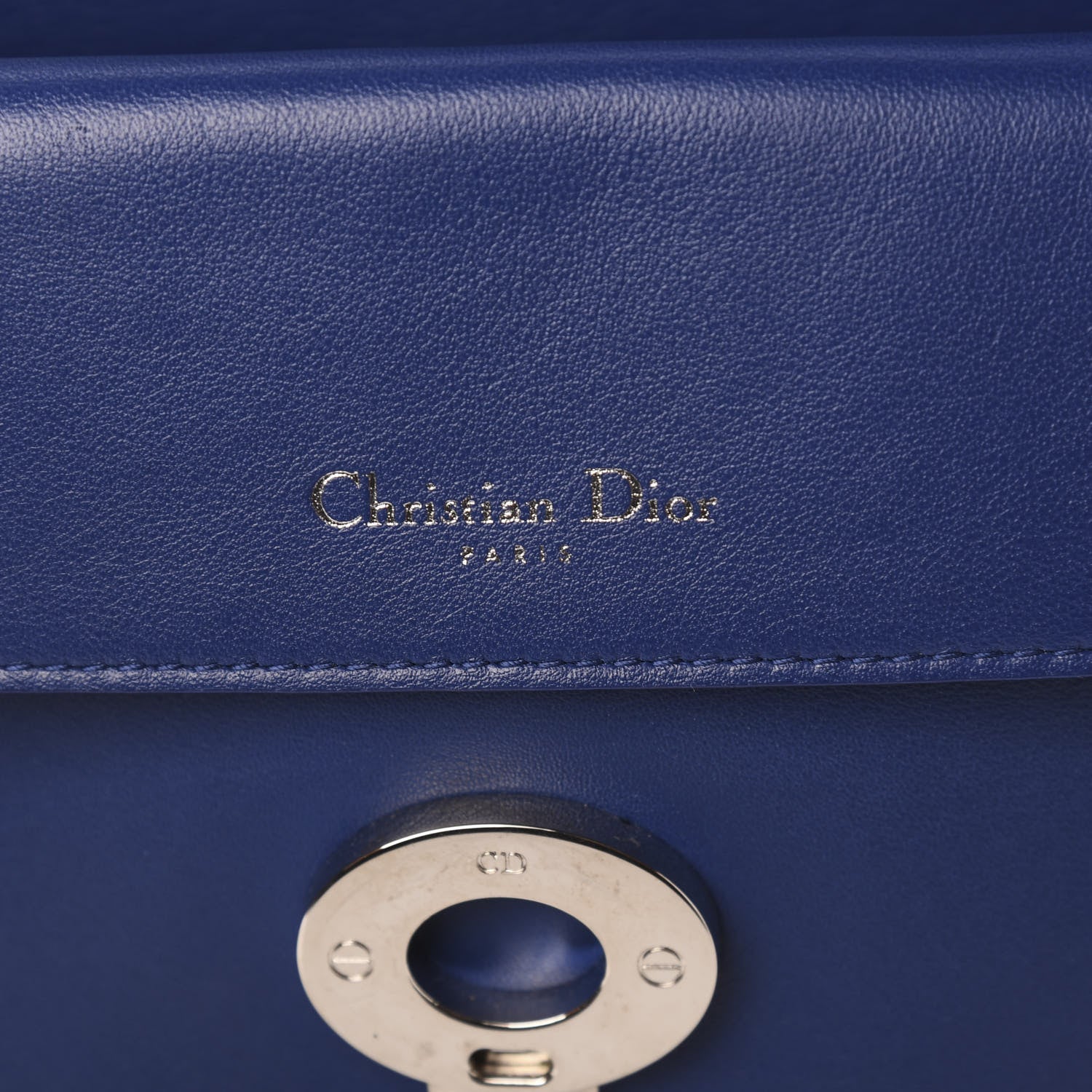 Christian Dior Smooth Calfskin Small Tri-Color Be Dior Flap Blue Celeste Deep Green 6 of 10