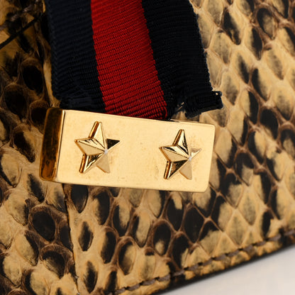 Gucci Snakeskin Mini Sylvie Chain Shoulder Bag Roccia 12 of 17