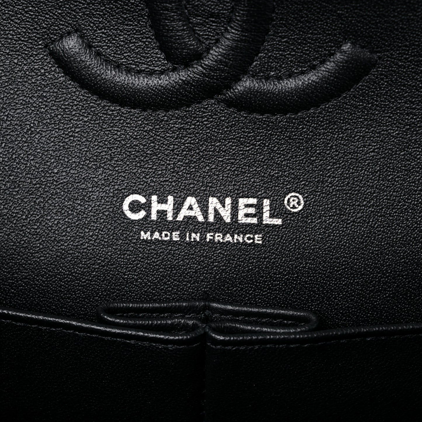 Tweed Quilted Tartan Medium Double Flap Black White