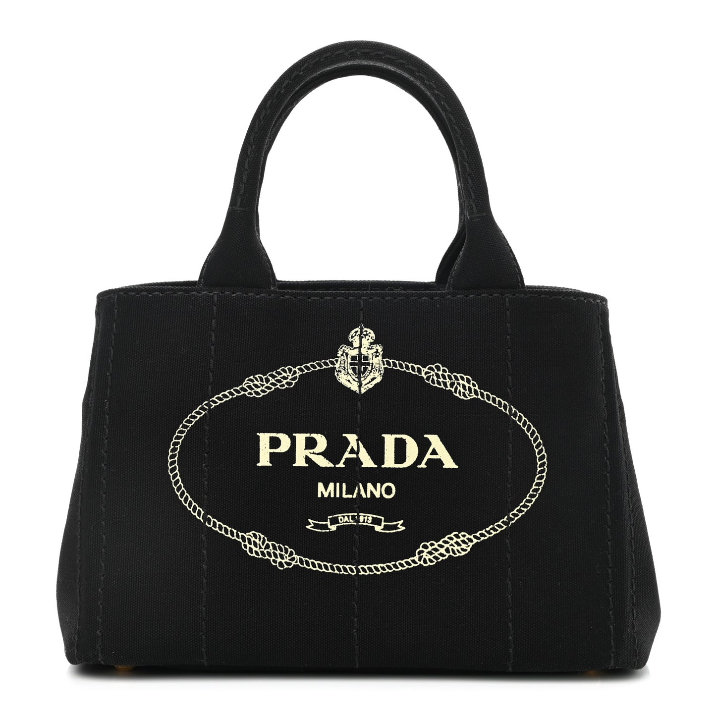 Canapa Small Logo Tote Black Talco
