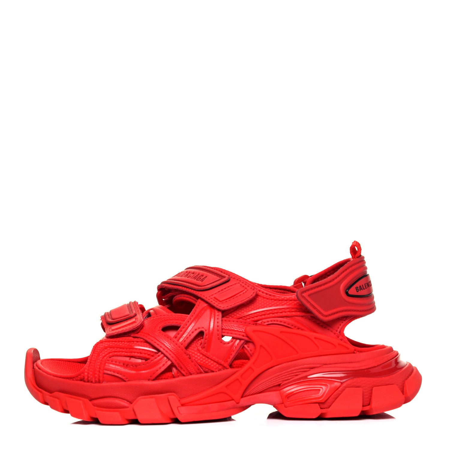 Balenciaga Neoprene Rubber Womens Track Sandals 37 Full Red 1 of 6