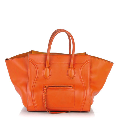 Celine Supple Calfskin Medium Phantom Luggage Orange 1 of 17