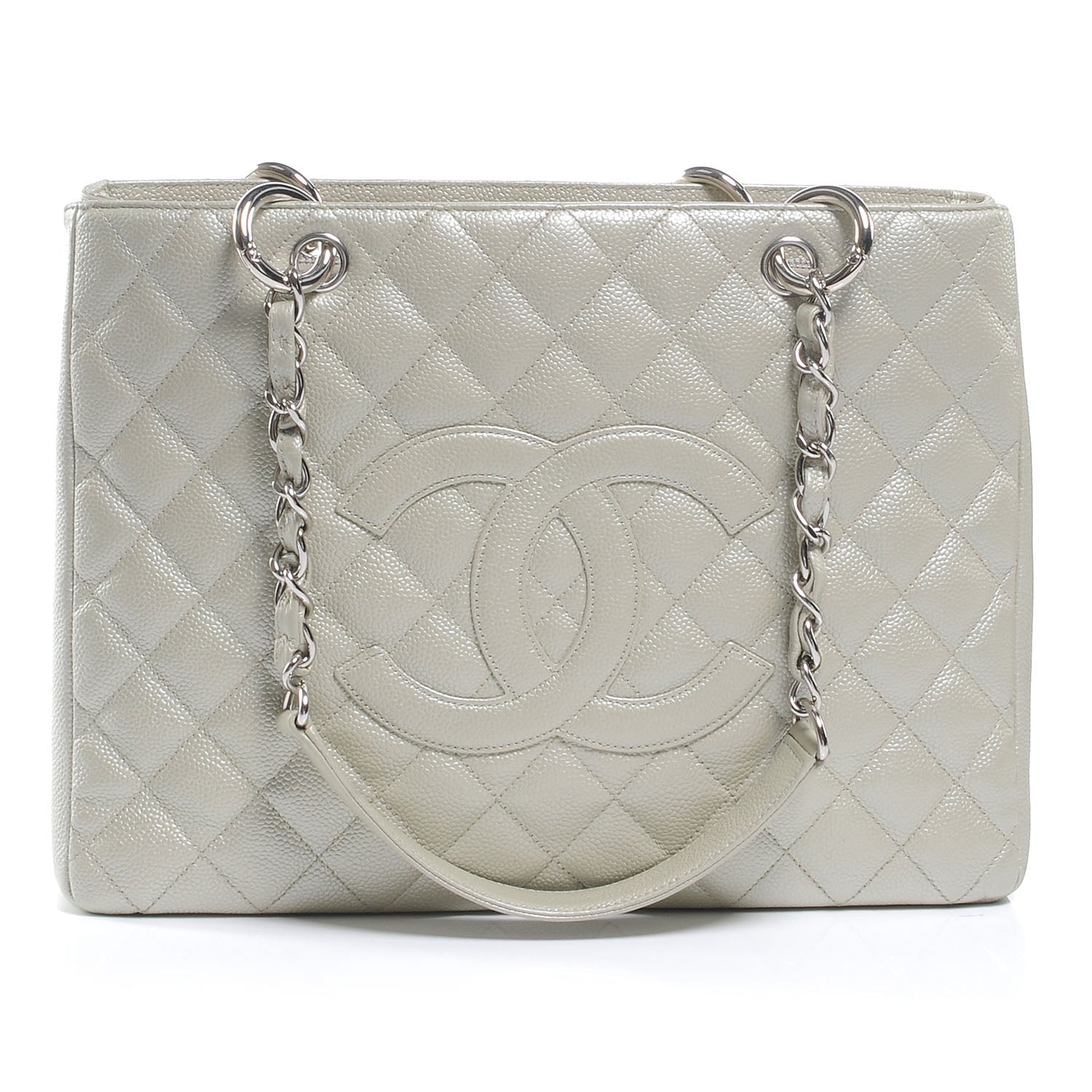 Chanel Caviar Grand Shopping Tote GST Champagne 1 of 7