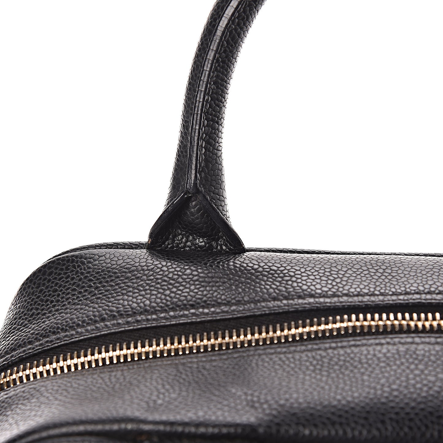 Caviar Quilted Small Bowler Black