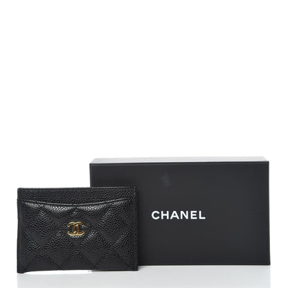Chanel Caviar Quilted Card Holder Black 10 of 10