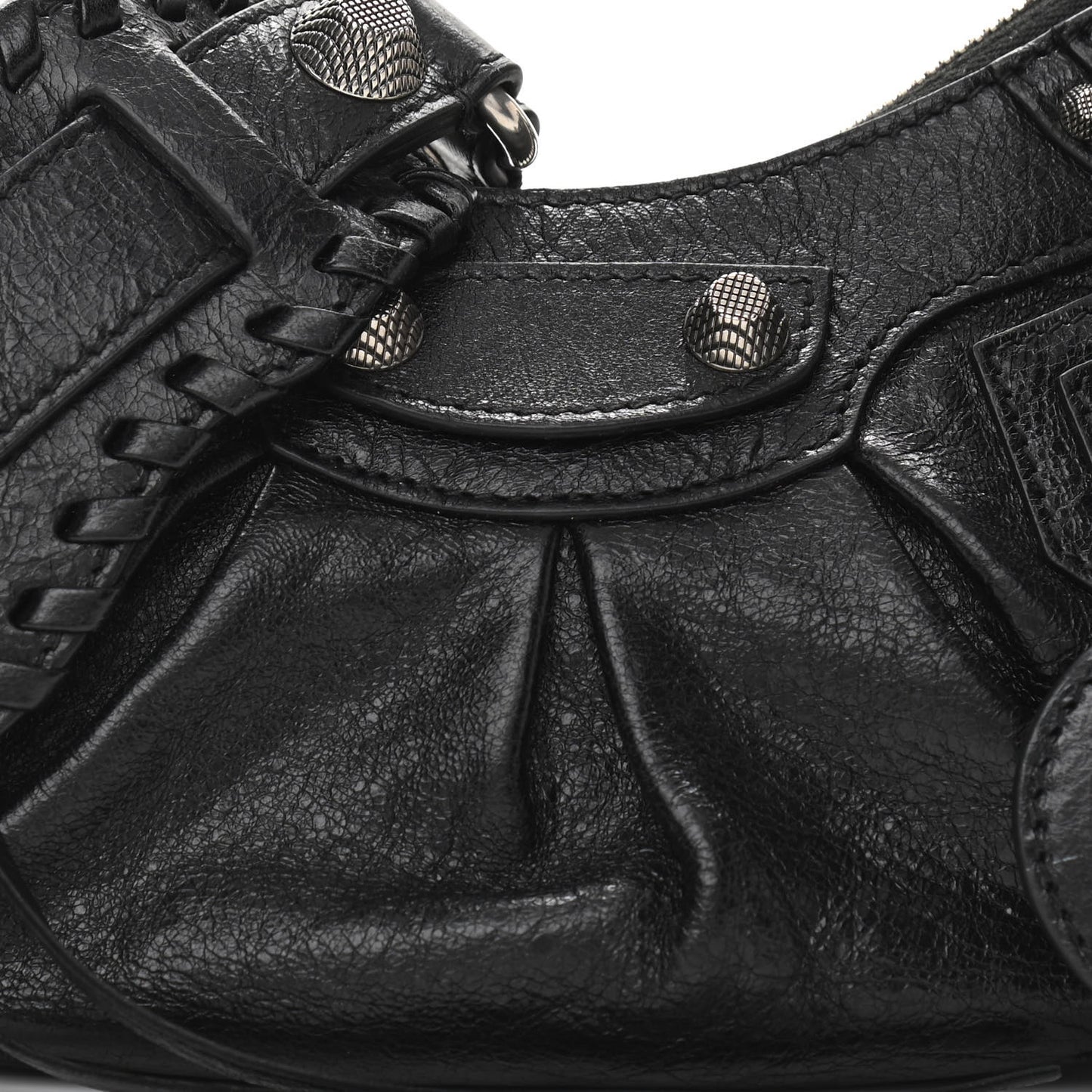 Agneau Arena Le Cagole Shoulder Bag XS Black