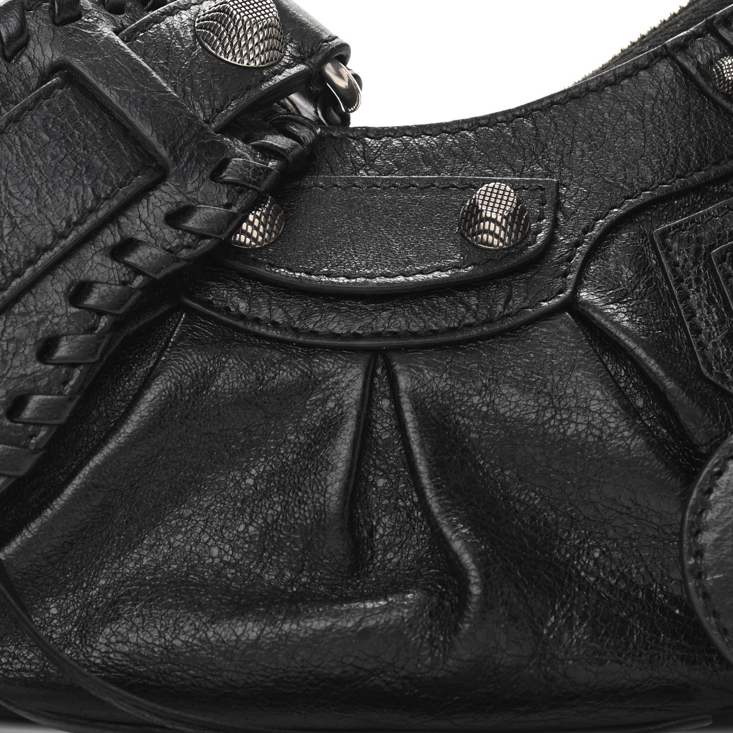 Balenciaga Agneau Arena Le Cagole Shoulder Bag XS Black 8 of 10