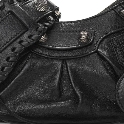 Balenciaga Agneau Arena Le Cagole Shoulder Bag XS Black 8 of 10