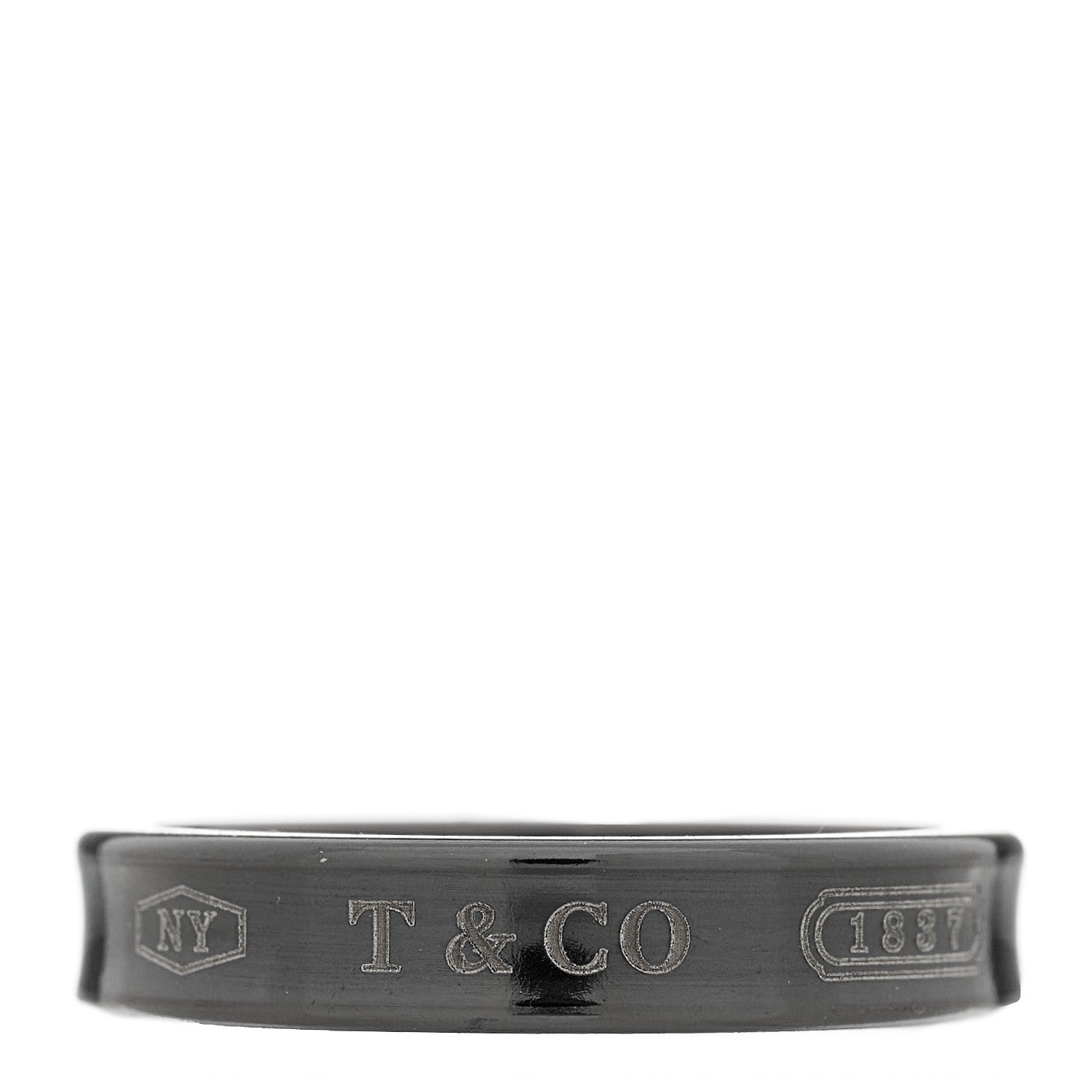 Tiffany Titanium 4mm Narrow 1837 Ring 50 5.25 2 of 5