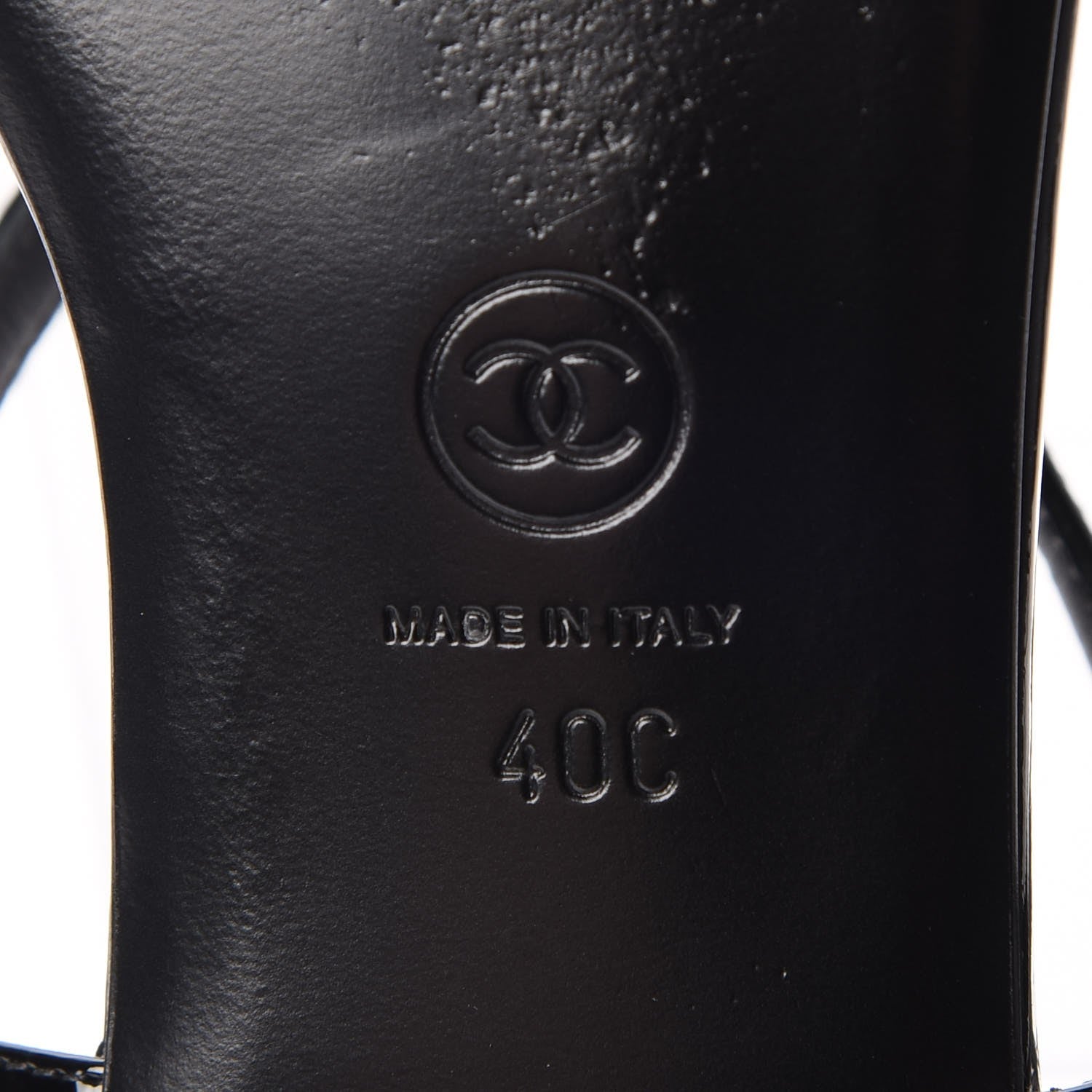 Chanel Patent Calfskin Camellia Thong Sandals 40 Black White 7 of 14