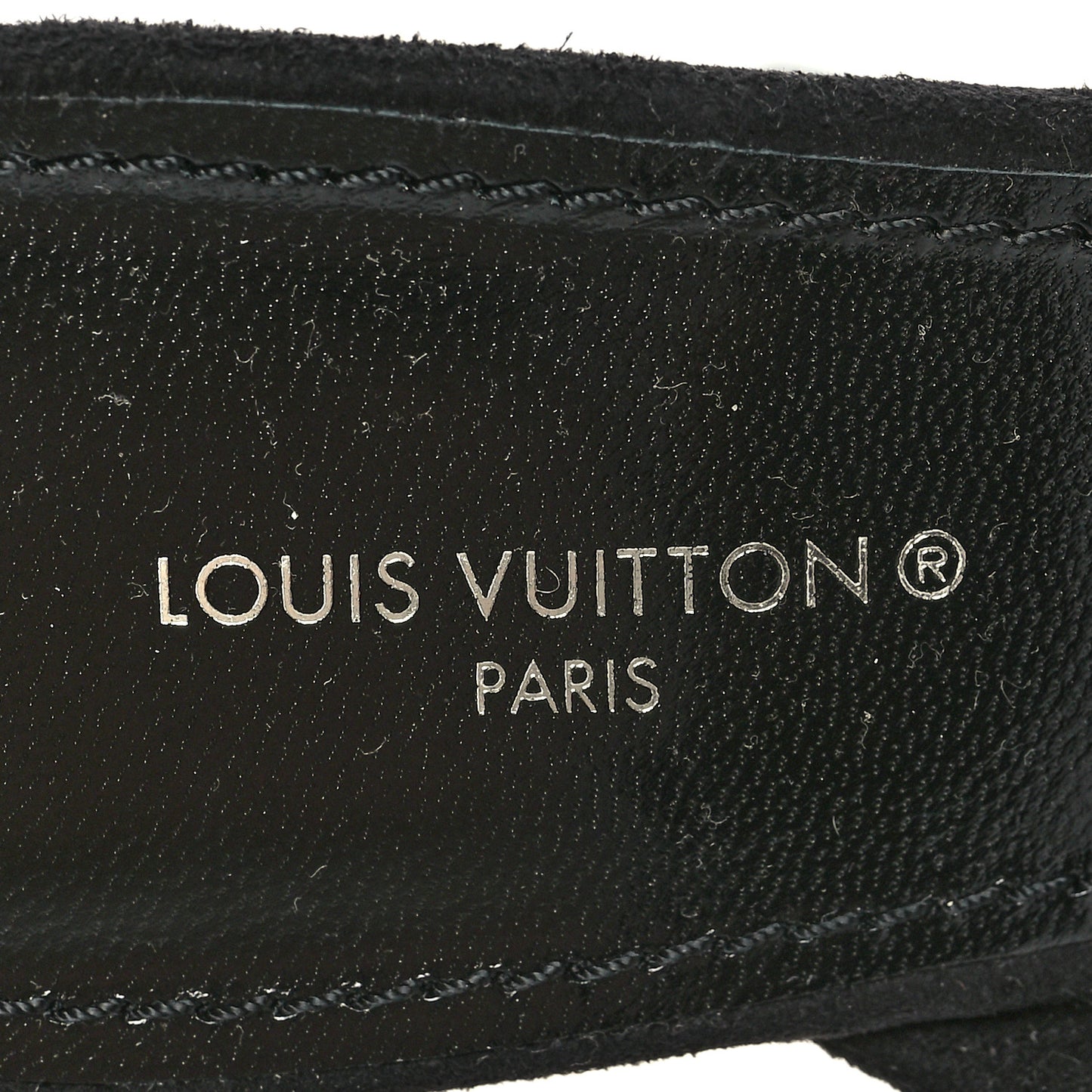 Suede Goat Rhinestone Appeal Sandals 37.5 Black