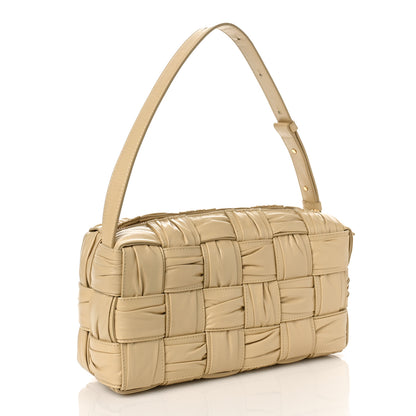Bottega Veneta Calfskin Intreccio Plisse Camera Bag Porridge 3 of 8