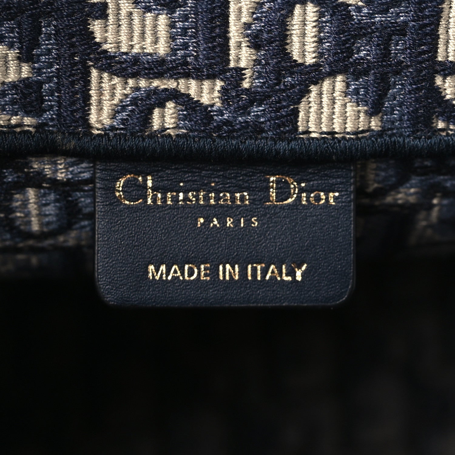 Christian Dior Oblique Medium Book Tote Blue Multicolor 6 of 9