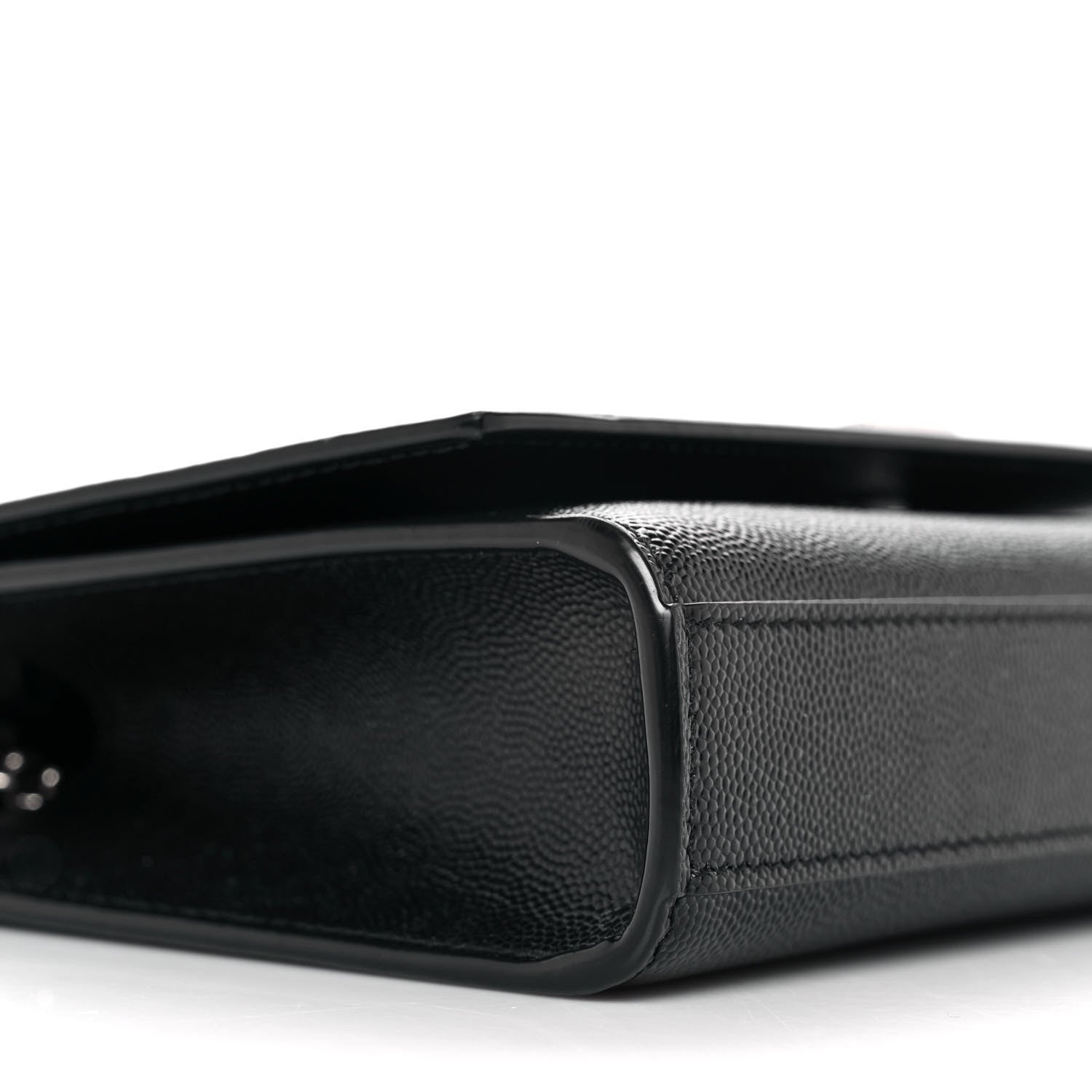 Saint Laurent Grain De Poudre Small Monogram Kate Satchel Black 7 of 9