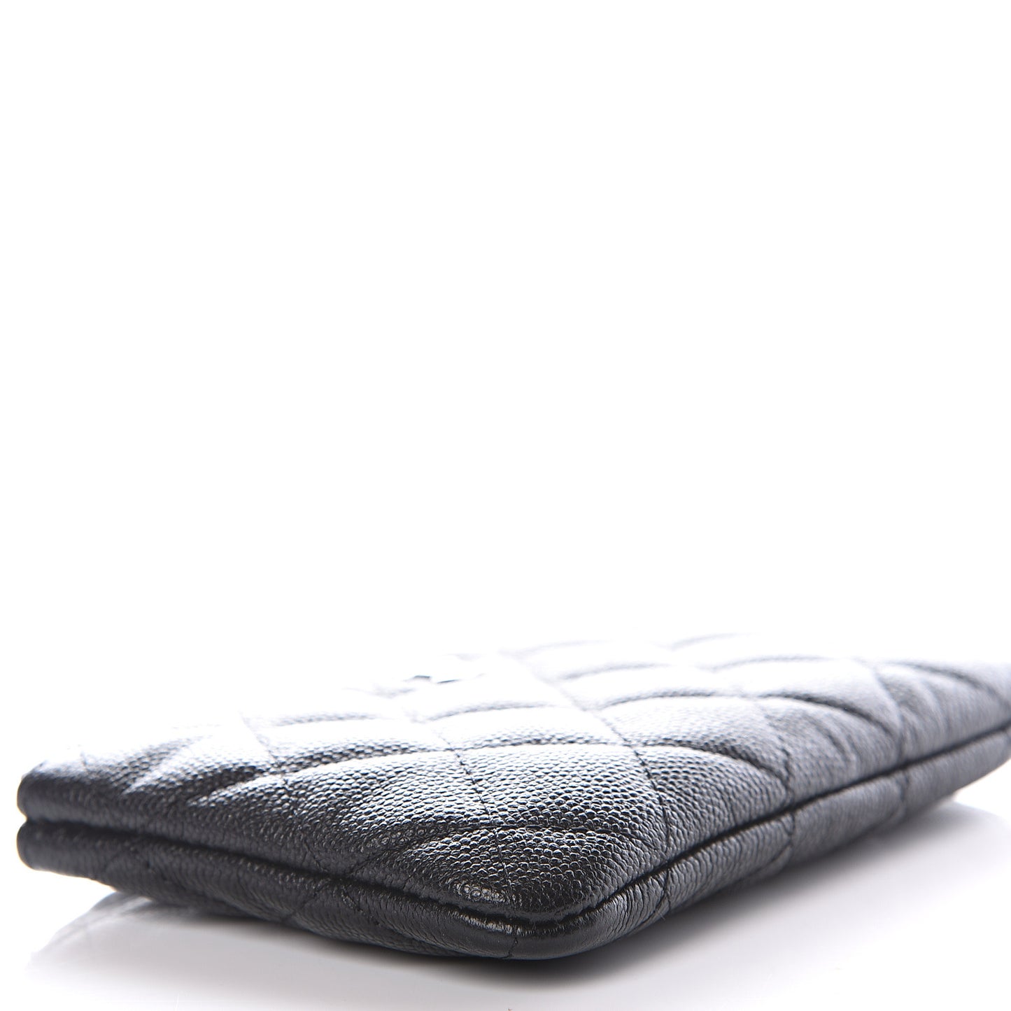 Caviar Quilted Small Cosmetic Case Black