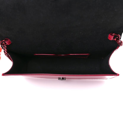 Alexander McQueen Calfskin Small Skull Resin Chain Crossbody Bag Red 5 of 10