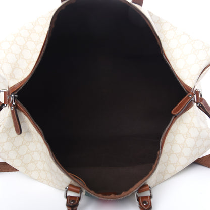 Gucci GG Plus Monogram Web Stripe Large Carry On Duffle Tan 5 of 18
