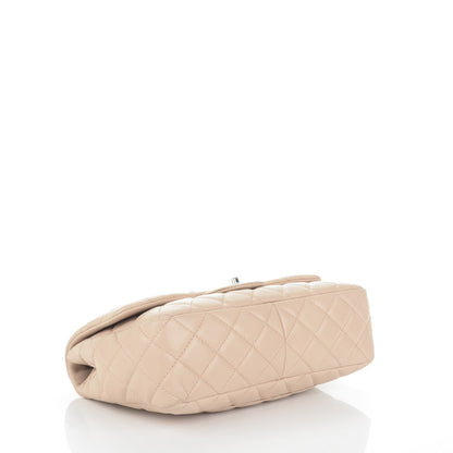 Chanel Washed Caviar Quilted Jumbo Single Flap Beige Clair 4 of 8