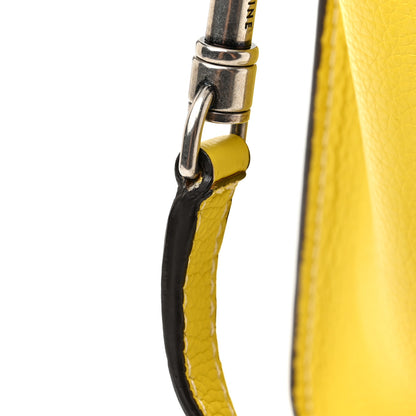 Celine Drummed Calfskin Nano Luggage Citron 11 of 13