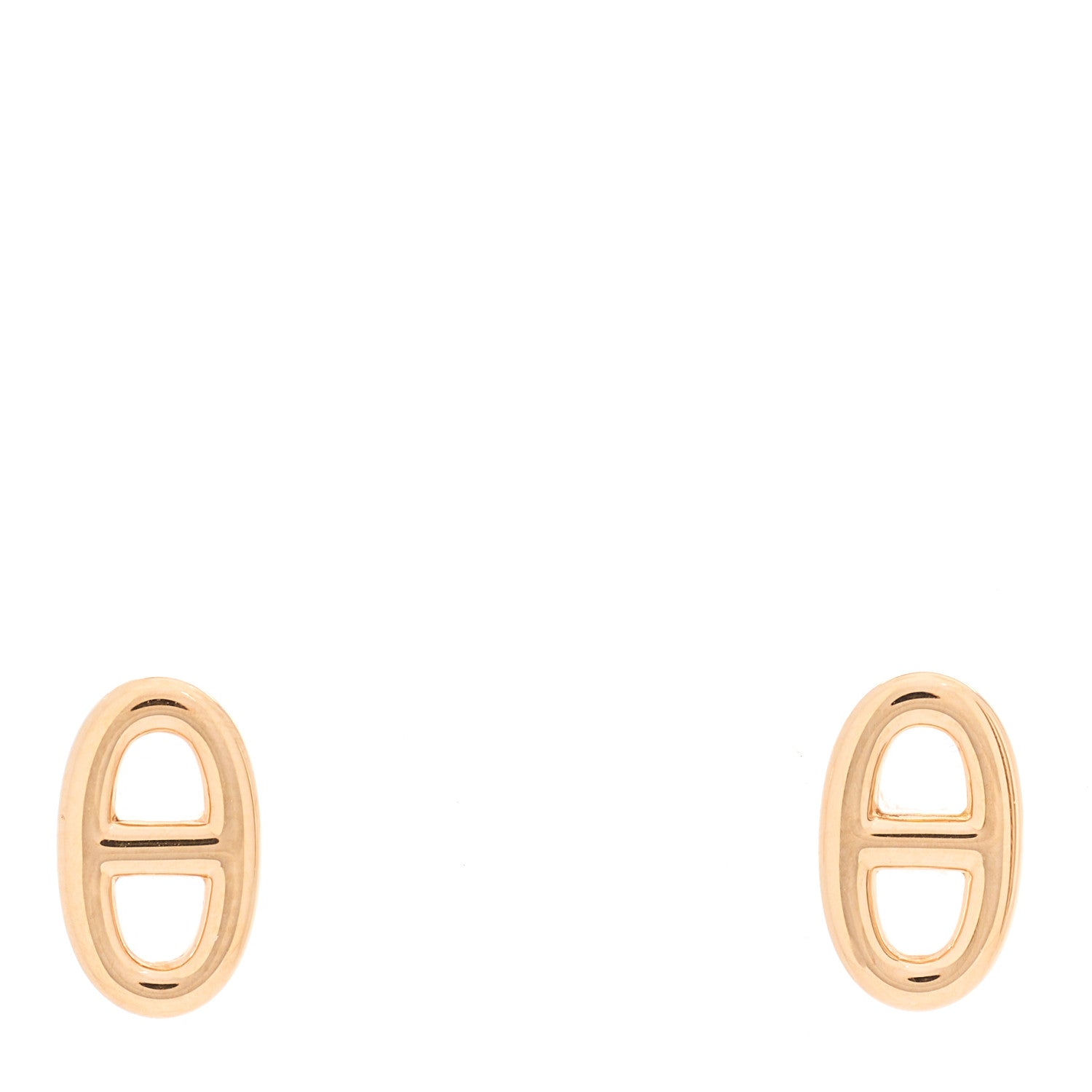 Hermes 18K Rose Gold TPM Farandole Stud Earrings 1 of 5