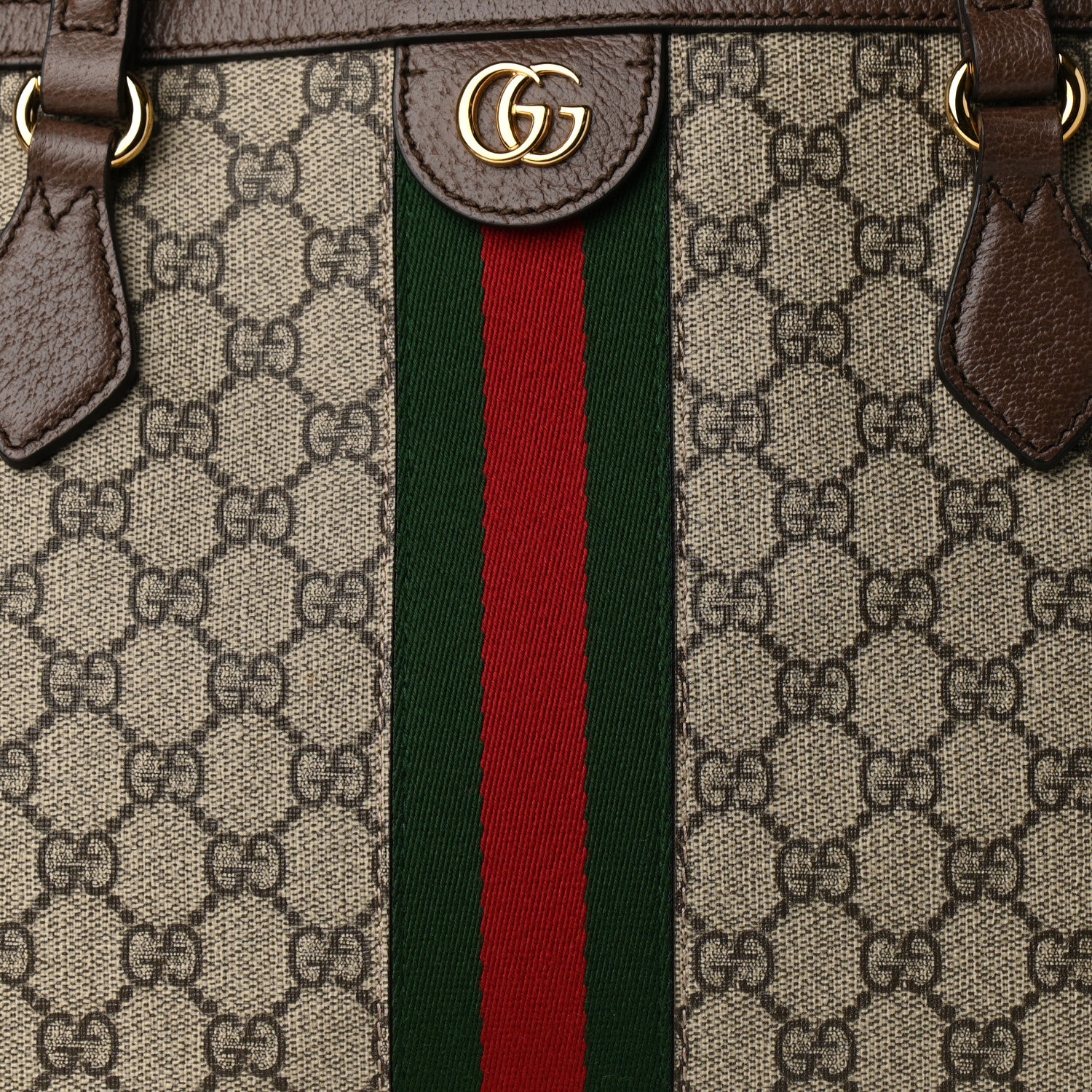 Gucci GG Supreme Monogram Medium Ophidia Shopping Tote Brown 8 of 11