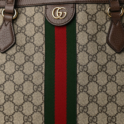 Gucci GG Supreme Monogram Medium Ophidia Shopping Tote Brown 8 of 11