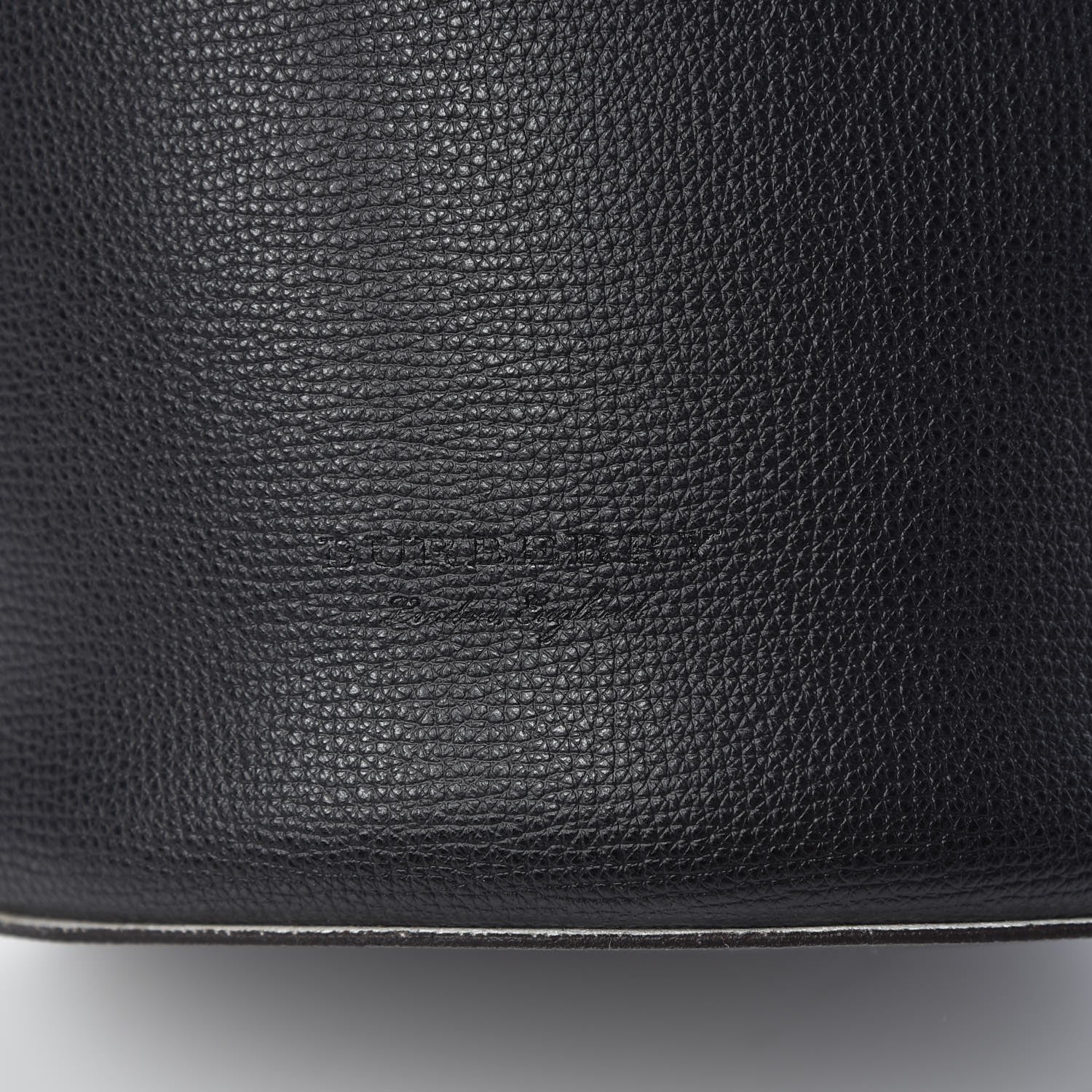Burberry London Grainy Calfskin Small Lorne Bucket Crossbody Black 9 of 11
