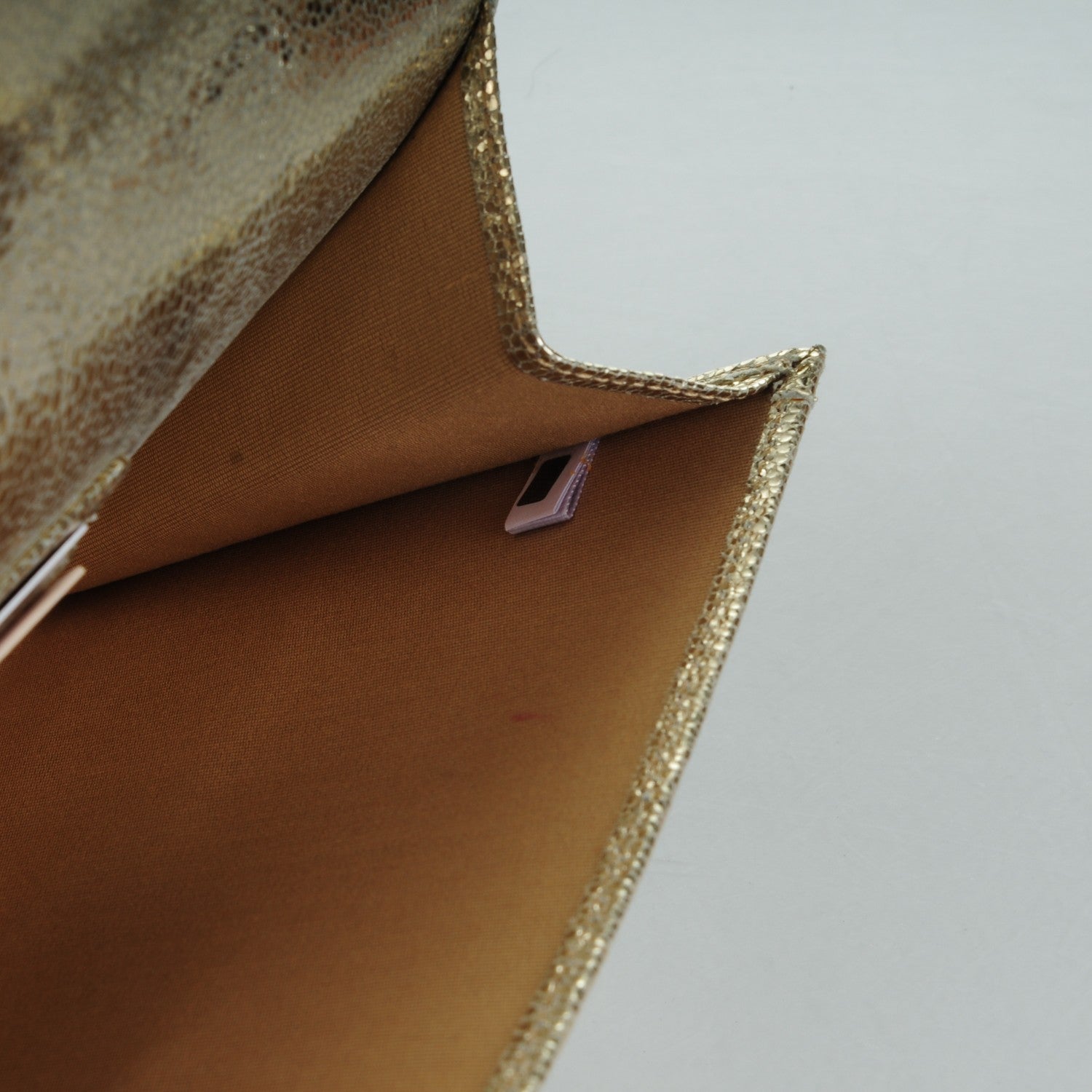 Jimmy Choo Glitter Fabric Reese L Clutch Champagne 7 of 7