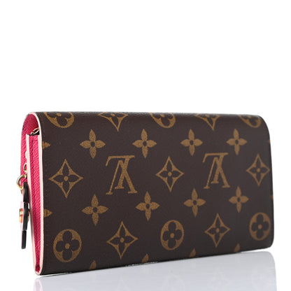 Louis Vuitton Monogram Bloom Flower Emilie Wallet Fuchsia 2 of 4