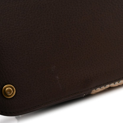 Christian Dior Pony Hair Calfskin Cadillac Tote Brown 13 of 13