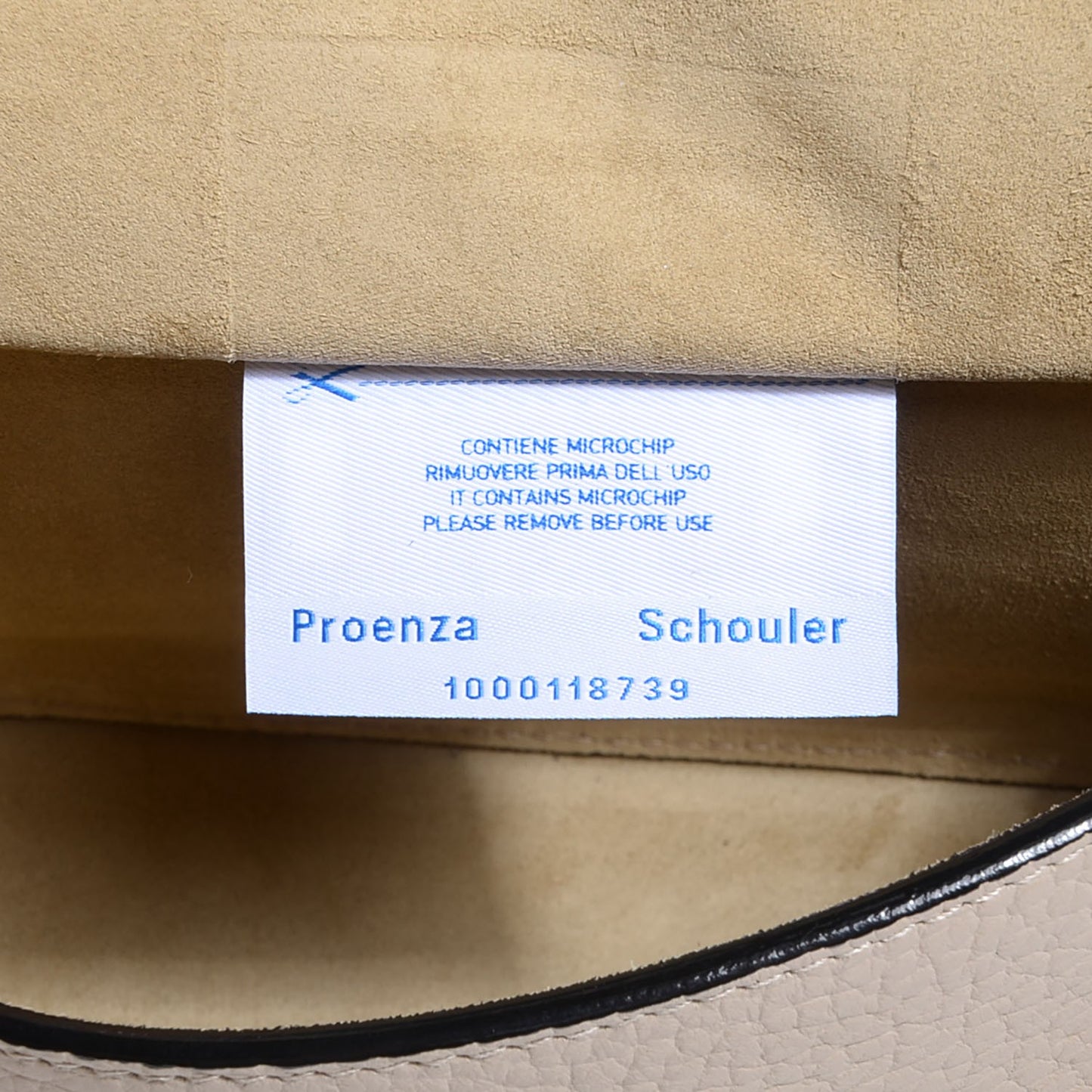 Pebbled Calfskin Extra Small Courier Talc