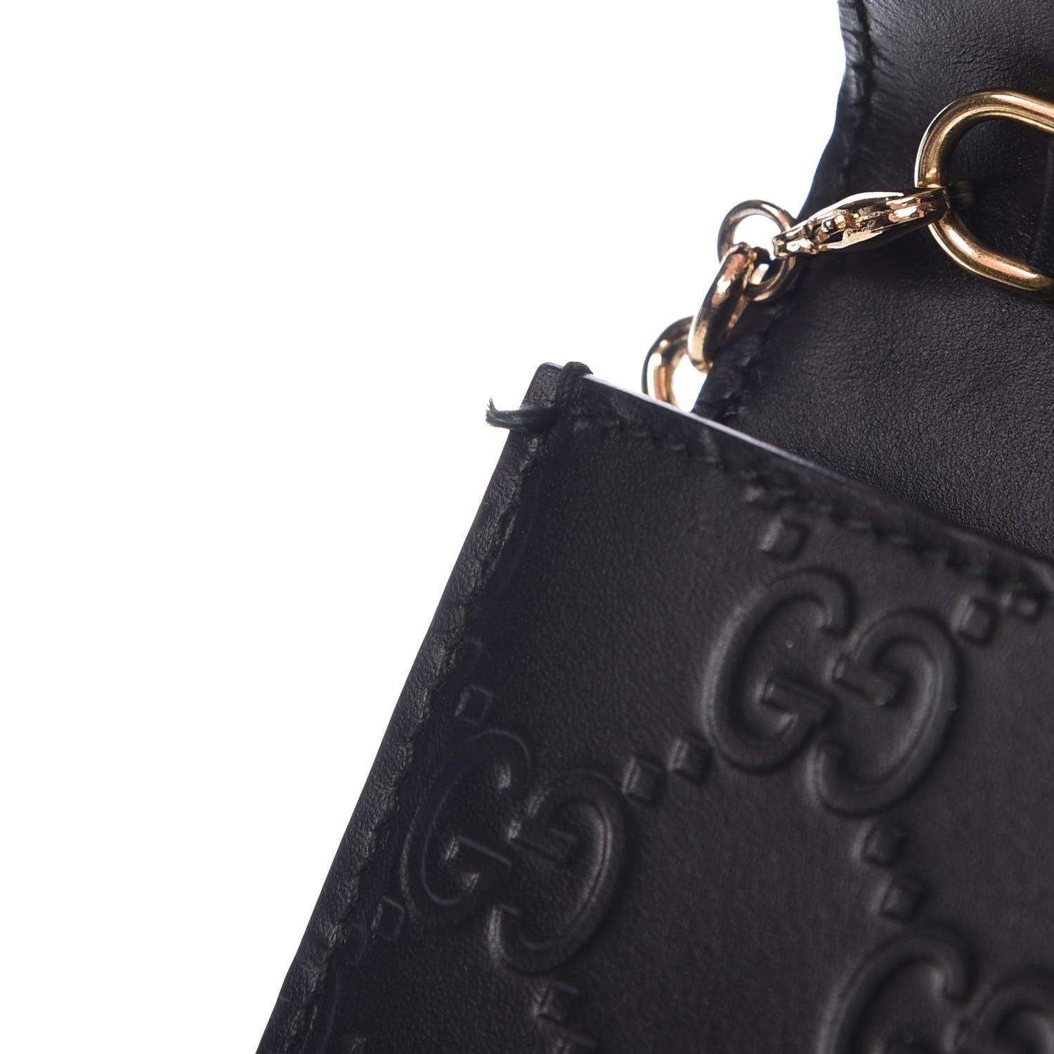 Gucci Guccissima Icon Chain Wallet Black 8 of 9