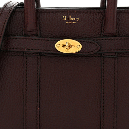 Mulberry Grain Vegetable Tanned Calfskin Micro Zipped Bayswater Oxblood 7 of 10