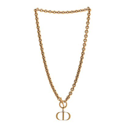 Christian Dior Metal 30 Montaigne Necklace Aged Gold 3 of 6