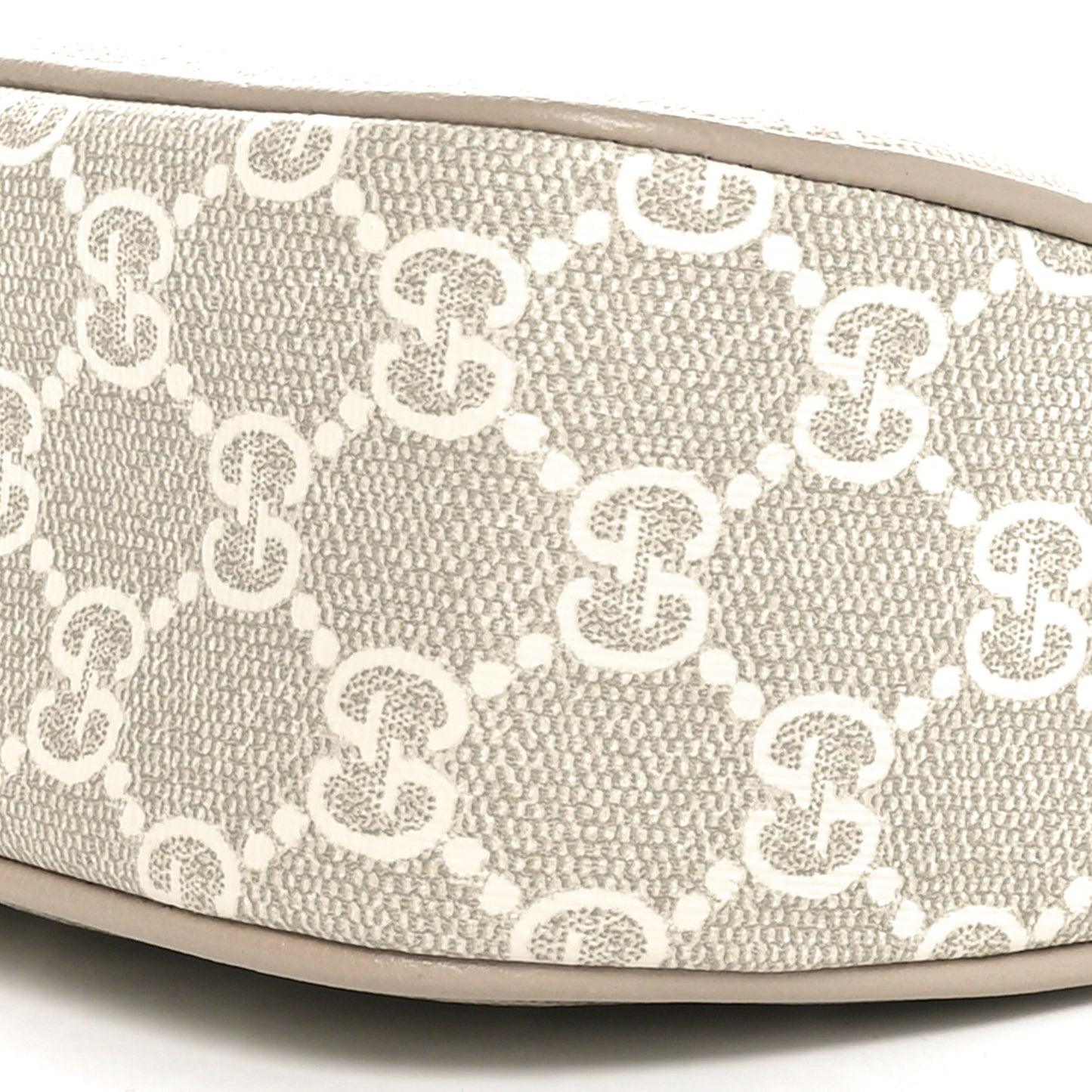 GG Supreme Monogram Textured Dollar Calfskin Web Small Ophidia GG Handbag Beige Mystic White Oatmeal