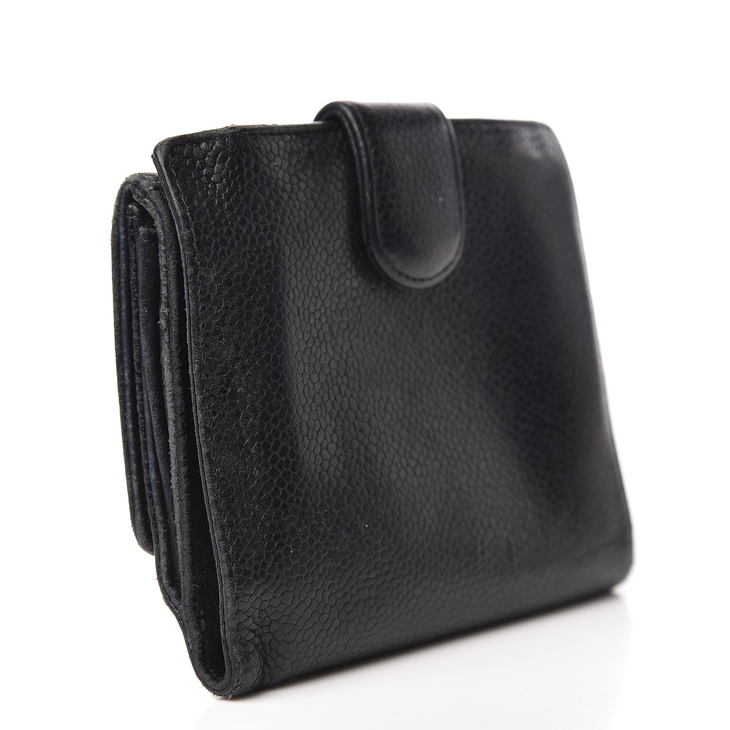 Caviar Timeless CC Compact French Wallet Black